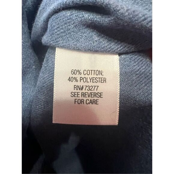 Sonoma Men’s Supersoft Flannel Shirt Sz S indigo NWT - Picture 5 of 8